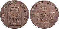 Brandenburg-Preussen CU-2 Pfennig 1845 A Friedrich Wilhelm IV. 1840-1861... 25,00 EUR  Excl. 10,00 EUR Verzending