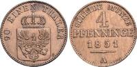 Brandenburg-Preussen CU-4 Pfennig 1851 A Friedrich Wilhelm IV. 1840-1861... 39,00 EUR  Excl. 10,00 EUR Verzending