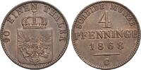 Brandenburg-Preussen CU-4 Pfennig 1868 C Wilhelm I. 1861-1888. fast vorz... 29,00 EUR  Excl. 10,00 EUR Verzending