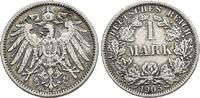 Deutsches Reich Mark 1905 A sehr sch&ouml;n 14,00 EUR  Excl. 10,00 EUR Verzending