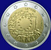 Letland 2 Euro 30 jaar Europese vlag -