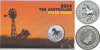 Australië The Australian Stock Horse 1 Dollar 2014 Bu in Coincard