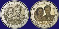 Luxemburg 2 Euro 40 Jaar Huwelijk Henri Relief & Foto variant -