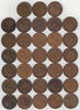 Great Britain 33x 1 Penny Victoria, Georges V, Georges VI and Elizabeth -