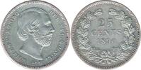 Nederland Koninkrijk 25 Cent Willem III -