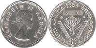 South Afrika 3 Pence Elizabeth II 1952-1961 -