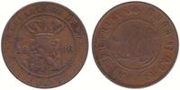 Nederlands Indië 1 Cent Wilhelmina 1890-1948 -