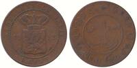 Nederlands Indië 1 Cent Wilhelmina 1890-1948 -