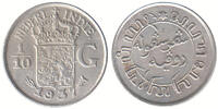 Nederlands Indië 10 Cent Wilhelmina 1890-1948 -