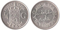 Nederlands Indië Wilhelmina 1890-1948 25 Cent 1938 Unz