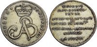 Bayern Jeton = 6 Feinsilberkreuzer Maximilian II. Emanuel (1679-1726) -