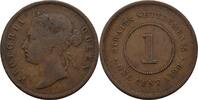 Straits Settlements Cent Victoria, 1837-1901 -