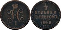 Russland St. Petersburg 1/2 Kopeke Nikolaus I., 1825-1855 -