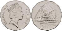Fidschi Inseln 50 Cents Elisabeth II., 1952-heute -