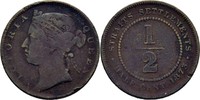 Straits Settlements 1/2 Cent Victoria, 1837-1901 -