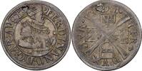 RDR Tirol Hall 6 Kreuzer Sechser 1570-1595 Erzherzog Ferdinand, 1564-1590 Gelocht, EF