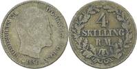 Dänemark 4 Skilling Frederik VII., 1848-63 -