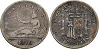 Spanien 2 Pesetas Prov. Regierung -