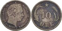 Dänemark 10 Öre Christian IX., 1863-1906 -