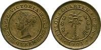 Ceylon 1/4 Cent Victoria, 1837-1901 -