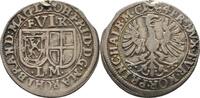 VI Kreuzer 1684 Brandenburg Ansbach Johann Friedrich, 1667-1686 Henkelspur, ss