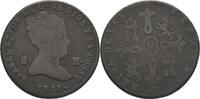 Spanien Segovia 8 Maravedis Isabel II., 1833-1868 -