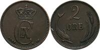 Dänemark 2 Öre Christian IX. 1863-1906 -