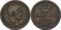 Italien Königreich beider Sizilien 2 Tornesi Ferdinand II., 1830-1859 -