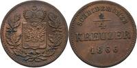 Schwarzburg Rudolstadt 1/4 Kreuzer Friedrich Günther, 1807-1867 -