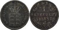 Württemberg Kreuzer 1863 Wilhelm I. 1816-1864 ss- 7,00 EUR  plus 7,00 EUR verzending