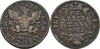 Italien Sizilien Palermo Grano Carlos II., 1665-1700 -