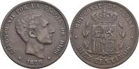 Spanien 10 Centimos Alfonso XII., 1874-1885 -