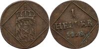 Bayern 1 Heller Maximilian IV./ I. Joseph, 1799-1825. -