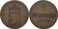 Bayern 2 Pfennig Maximilian IV./ I. Joseph, 1799-1825. -