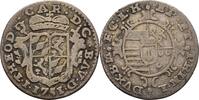 Lüttich, Bistum Johann Theodor von Bayern 1744-1763 1/2 Schilling (1/2 Escalin) 1751 ss