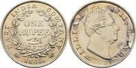 British India  Calcutta William IV. 1 Rupee 1835 Kratzer, ss