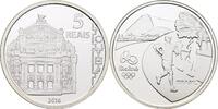 Brasilien Brazil 5 Reais Olympiade in Rio de Janeiro -