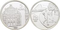 Brasilien Brazil 5 Reais Olympiade in Rio de Janeiro -