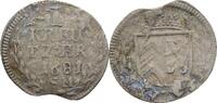 Hanau Lichtenberg 1 Kreuzer Friedrich Casimir, 1641-1685 -
