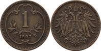 Österreich Ungarn 1 Heller Franz Joseph I.,1848-1916 -