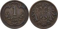 Österreich Ungarn 1 Heller Franz Joseph I.,1848-1916 -