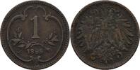 Österreich Ungarn 1 Heller Franz Joseph I.,1848-1916 -