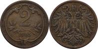 Österreich Ungarn 2 Heller Franz Joseph I.,1848-1916 -