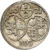 Salzburg, Bistum 1/2 Einseitiger Kreuzer Max Gandolph von Küenburg,1668-1687 -