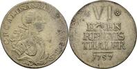 Brandenburg Ansbach 1/6 Taler Christian Friedrich Karl Alexander, 1757-1791. -