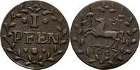 Braunschweig Lüneburg Celle 1 Pfennig Georg Wilhelm 1665-1705 -