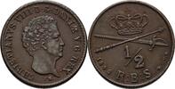 Dänemark 1/2 Rigsbankskilling Christian VIII., 1839-1848 -