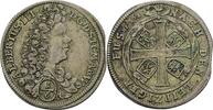 Sachsen Coburg 1/6 Taler Albrecht III. 1680-1699 -