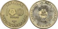 Ungarn 100 Forint Fussball WM Mexiko 86 -
