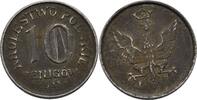 Geplantes Königreich Polen 10 Fenigow 1917 Kratzer, ss 10,00 EUR  Excl. 7,00 EUR Verzending